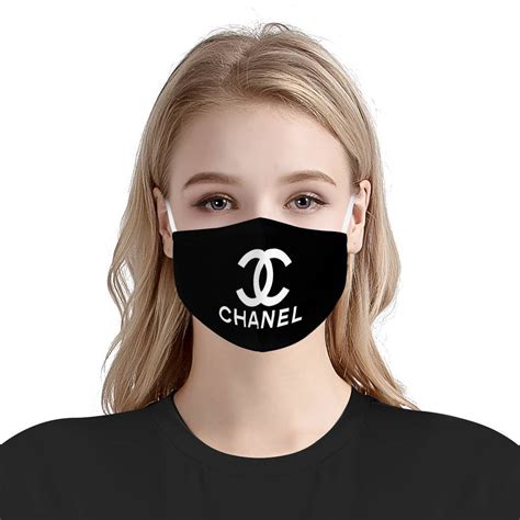 chanel black mask|chanel face mask with rhinestones.